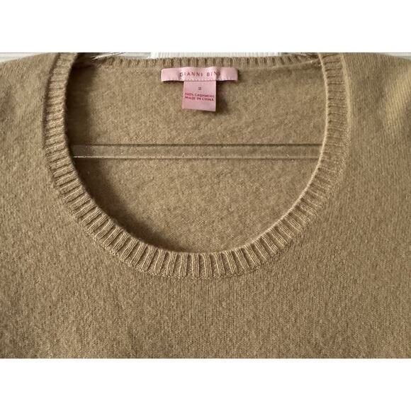 Gianni Bini 100% Cashmere Women’s Fine Knit Tan Sweater Size S - Picture 8 of 8
